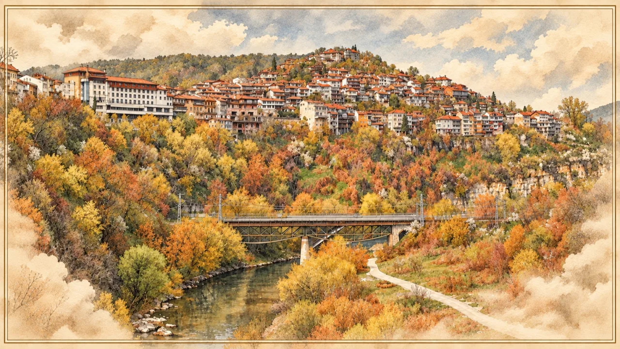 Старият град, Янтра и железопътният мост