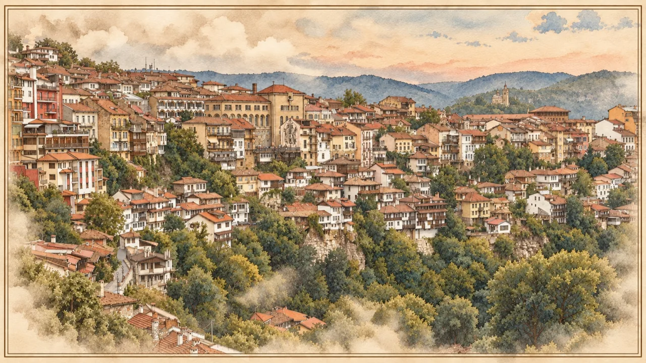 Велико Търново – панорама на стария град